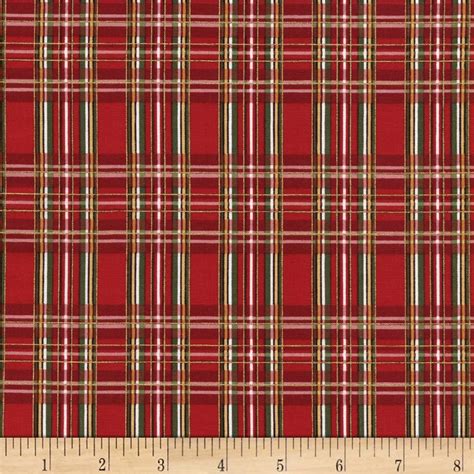 timeless treasures holiday plaids metallic bias plaid red fabric|Timeless Treasures Christmas Fabrics .